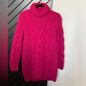 Mango knitted turtleneck dress. Size 2. Worn only once.